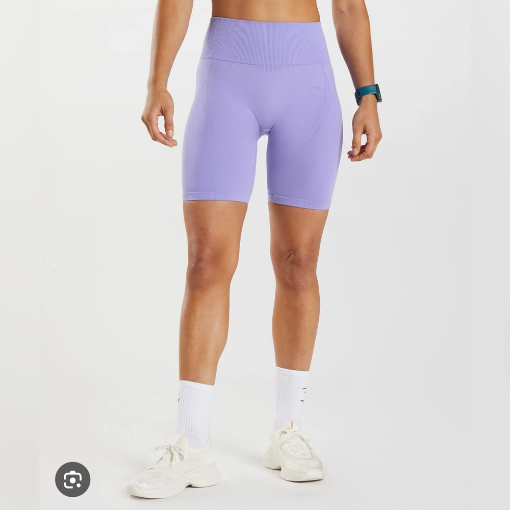 Gymshark Apex seamless compression shorts purple marl size medium - Picture 1 of 4